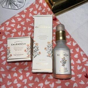 Calendula The Face Shop Eye Cream & Face Serum set Korean beauty skincare